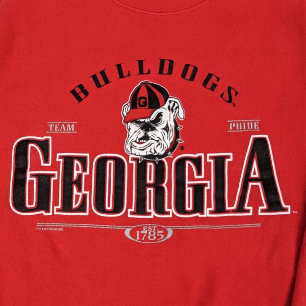 Lee Sport Georgia Bulldogs Red Sweatshirt Youth Size Large